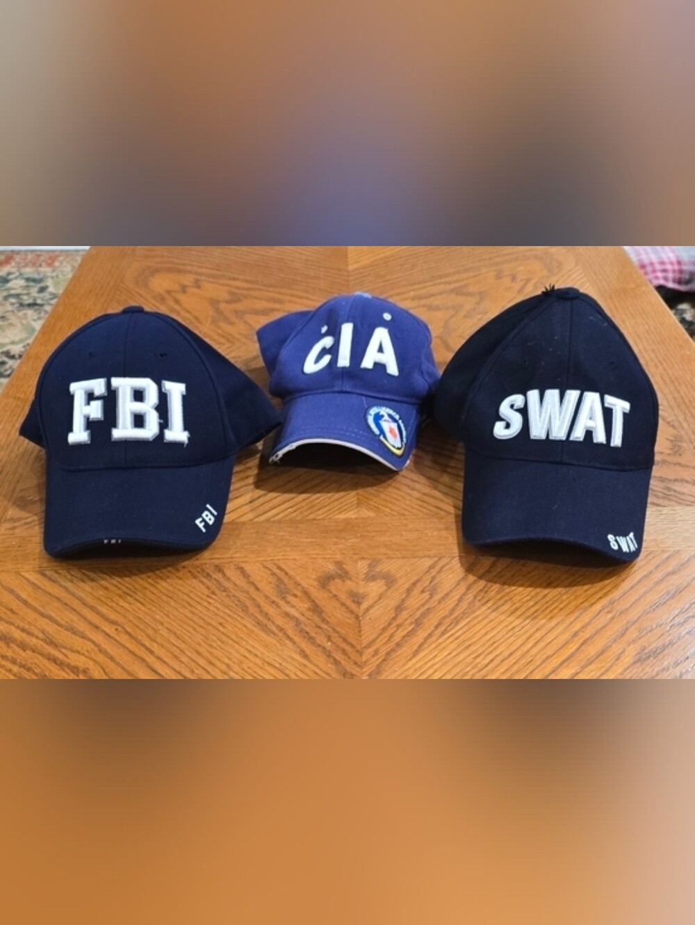 CIA, SWAT, & FBI Unisex Caps